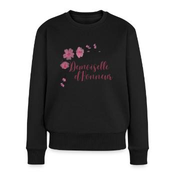 Demoiselles d’honneur mariage mari, marenne, norce - Pull Premium bio Femme - noir - Devant - Julia (174cm)