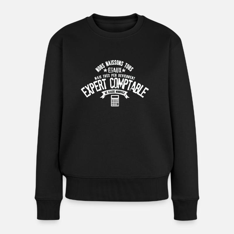 Expert Comptable - Pull Premium bio Femme - noir