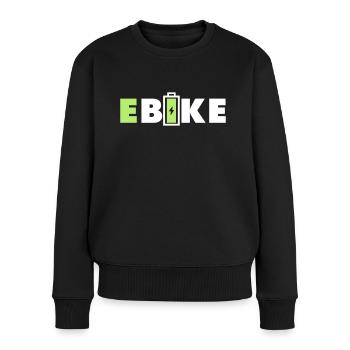 E BIKE - Women's Premium Organic Jumper - black - Front - Julia (174cm)
