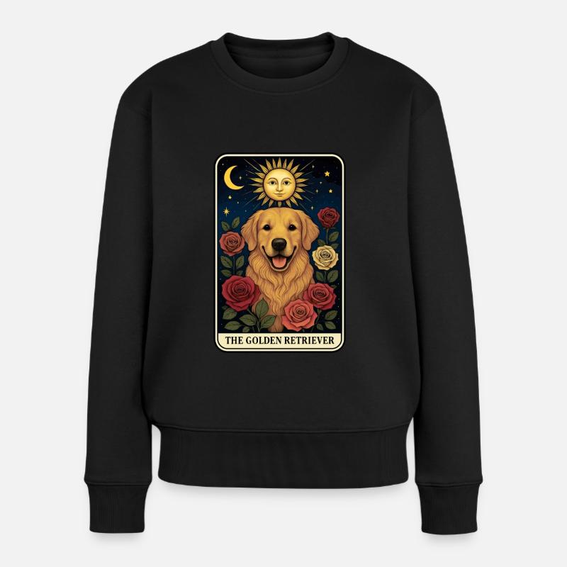 Golden Retriever - Frauen Premium Bio Pullover - Schwarz