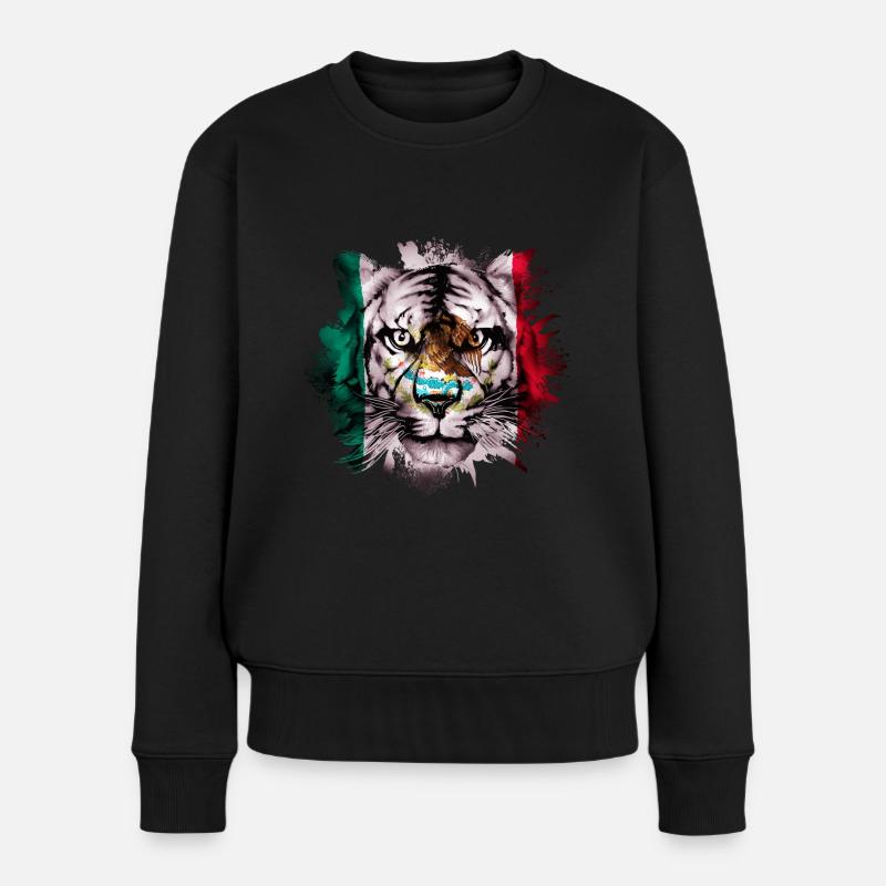Mexiko - Frauen Premium Bio Pullover - Schwarz