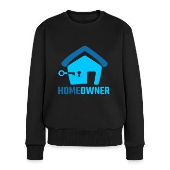 Fiers propriétaires niveau famille complète - Pull Premium bio Femme - noir - Devant - Julia (174cm)