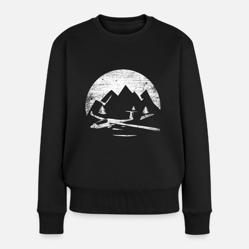 Gliding Pilot Glider - Women's Premium Organic Jumper - black