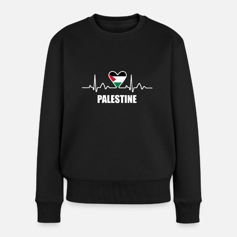 Palestine - Pull Premium bio Femme - noir