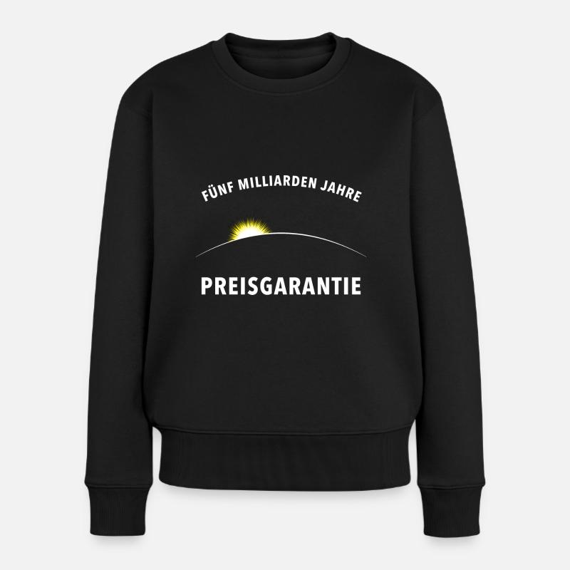 Photovoltaik - Solarenergie - Sonne Preisgarantie - Frauen Premium Bio Pullover - Schwarz