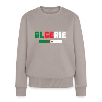 Algeria - Women's Premium Organic Jumper - taupe - Front - Julia (174cm)