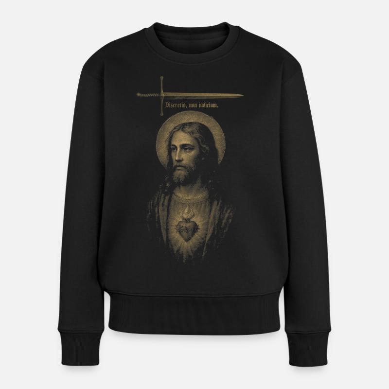 Le discernement, pas le jugement. - Pull Premium bio Femme - noir