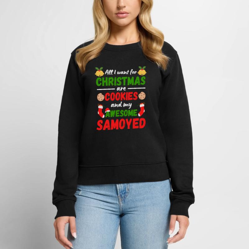 Biscuits Samoyèdes de Noël Pull Premium bio Femme
