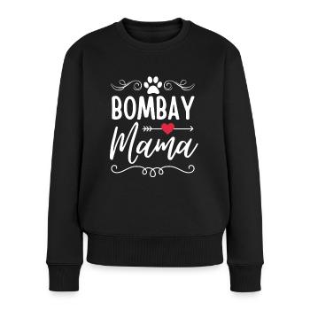 Bombay Cat Mama - Pull Premium bio Femme - noir - Devant - Julia (174cm)