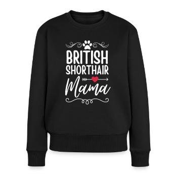 Maman britannique à poil court - Pull Premium bio Femme - noir - Devant - Julia (174cm)