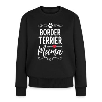 Border Terrier Mama - Pull Premium bio Femme - noir - Devant - Julia (174cm)
