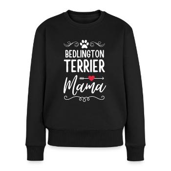 Bedlington Terrier Mama - Women's Premium Organic Jumper - black - Front - Julia (174cm)