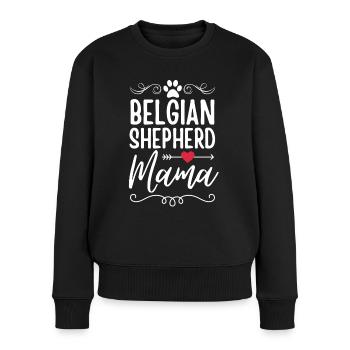 Belgian Shepherd Mama - Women's Premium Organic Jumper - black - Front - Julia (174cm)