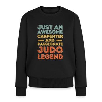 Zimmermann Judo retro - Women's Premium Organic Jumper - black - Front - Julia (174cm)
