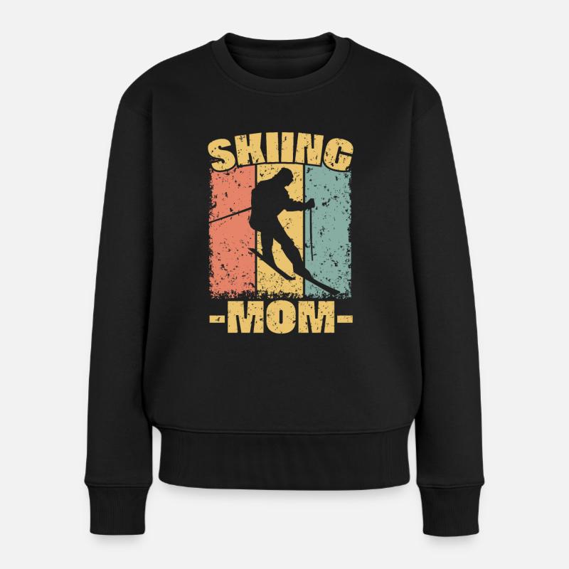Maman skieuse - Pull Premium bio Femme - noir