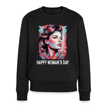International Women's Day - Women's Premium Organic Jumper - black - Front - Julia (174cm)