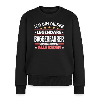 I'm this legendary excavator driver - Women's Premium Organic Jumper - black - Front - Julia (174cm)