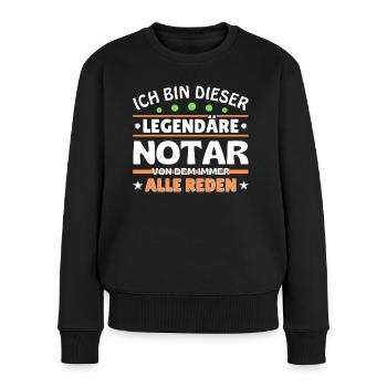 I'm that legendary notary - Women's Premium Organic Jumper - black - Front - Julia (174cm)