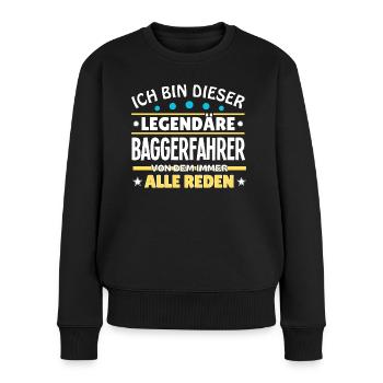 I'm this legendary excavator driver - Women's Premium Organic Jumper - black - Front - Julia (174cm)