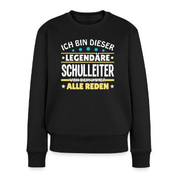 Je suis ce directeur légendaire - Pull Premium bio Femme - noir - Devant - Julia (174cm)