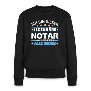 Ich bin dieser legendäre - - Frauen Premium Bio Pullover - Schwarz - Vorne - Julia (174cm)
