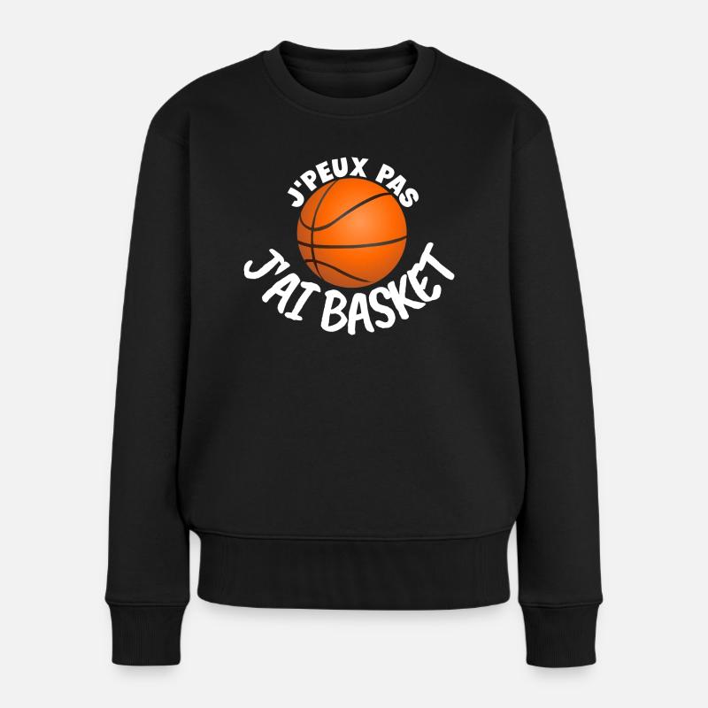 J'peux pas j'ai basket. Humour sur le basket - Pull Premium bio Femme - noir