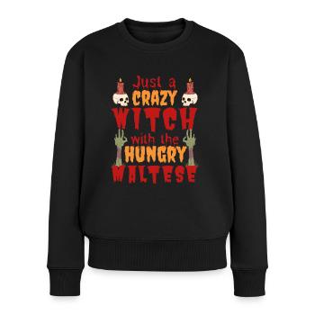 Costume d’Halloween maltais Dicton - Pull Premium bio Femme - noir - Devant - Julia (174cm)