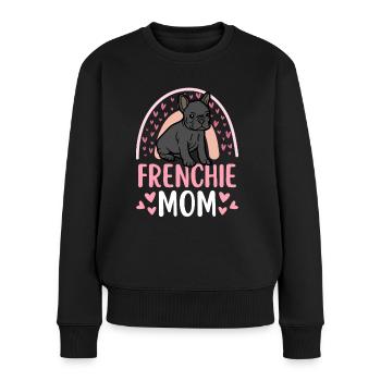 Süße Französische Bulldogge Liebhaber Kawaii - Frauen Premium Bio Pullover - Schwarz - Vorne - Julia (174cm)