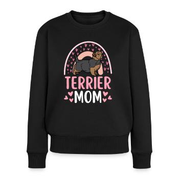 Cute Norfolk Terrier Mama Kawaii - Women's Premium Organic Jumper - black - Front - Julia (174cm)