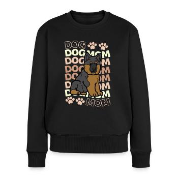Mignon berger allemand Puppy Kawaii - Pull Premium bio Femme - noir - Devant - Julia (174cm)