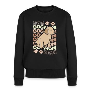 Süßer Labrador Retriever Welpe Kawaii - Frauen Premium Bio Pullover - Schwarz - Vorne - Julia (174cm)