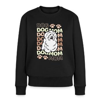Sweet Coton de Tulear Puppy Kawaii - Pull Premium bio Femme - noir - Devant - Julia (174cm)