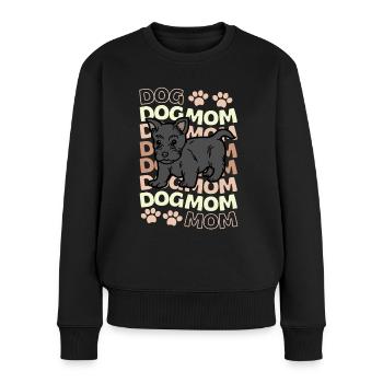 Süßer Scottish Terrier Welpe Liebhaber Kawaii - Frauen Premium Bio Pullover - Schwarz - Vorne - Julia (174cm)