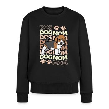 Beagle welpe Hund süßer Beagle kawaii - Frauen Premium Bio Pullover - Schwarz - Vorne - Julia (174cm)