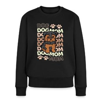 Süßer Yorkshire Terrier Liebhaber Kawaii - Frauen Premium Bio Pullover - Schwarz - Vorne - Julia (174cm)
