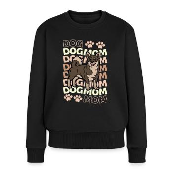 Doux suédois Vallhund Lover Kawaii - Pull Premium bio Femme - noir - Devant - Julia (174cm)