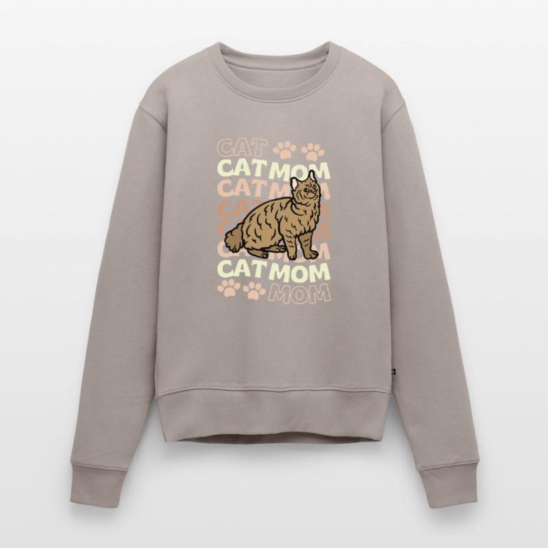 Mignon Pixie Bob Chat Maman Pull Premium bio Femme
