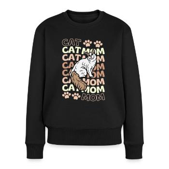 Mignon turc Van Cat Maman - Pull Premium bio Femme - noir - Devant - Julia (174cm)