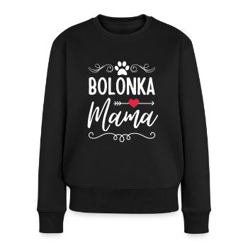 Bolonka mama Bolonka Liebhaber - Frauen Premium Bio Pullover - Schwarz - Vorne - Julia (174cm)
