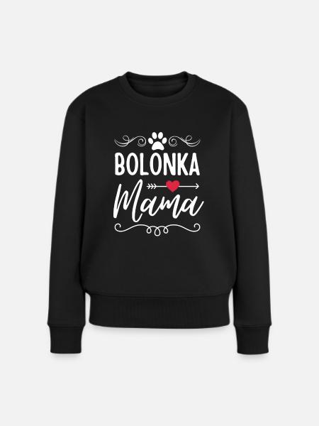 Bolonka mama Bolonka Liebhaber - Frauen Premium Bio Pullover - Schwarz
