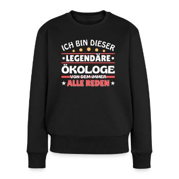 Je suis ce légendaire écologiste - Pull Premium bio Femme - noir - Devant - Julia (174cm)
