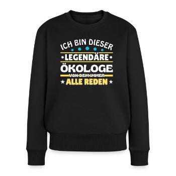 Je suis ce légendaire écologiste - Pull Premium bio Femme - noir - Devant - Julia (174cm)
