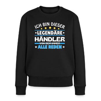 I'm this legendary - - Women's Premium Organic Jumper - black - Front - Julia (174cm)