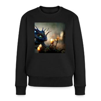 Baby Dragon Fantasy Magical IV - Women's Premium Organic Jumper - black - Front - Julia (174cm)