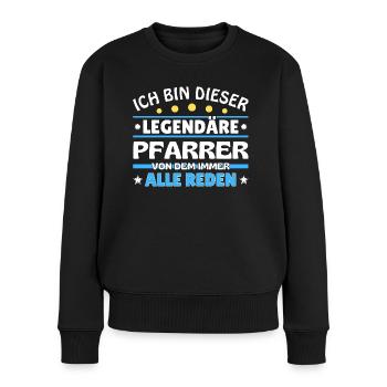 I'm this legendary - - Women's Premium Organic Jumper - black - Front - Julia (174cm)