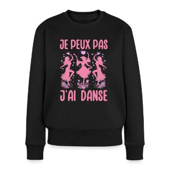 I Can't I Dance Fun Dance Gift Idea - Women's Premium Organic Jumper - black - Front - Julia (174cm)