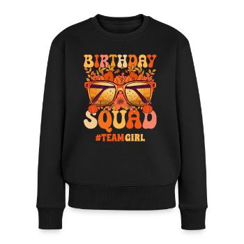 Anniversaire Groupe Fête Anniversaire Femme - Pull Premium bio Femme - noir - Devant - Julia (174cm)