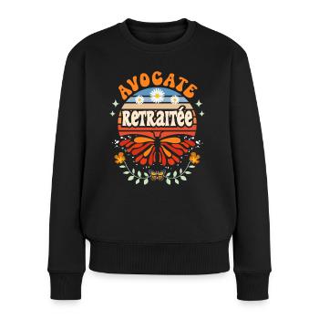 Retro Geschenk Anwalt im Ruhestand - Frauen Premium Bio Pullover - Schwarz - Vorne - Julia (174cm)