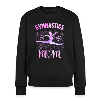 Cadeau Gymnastique Maman Gymnaste - Pull Premium bio Femme - noir - Devant - Julia (174cm)
