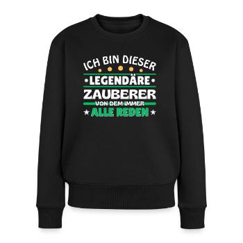 Je suis ce sorcier légendaire - Pull Premium bio Femme - noir - Devant - Julia (174cm)